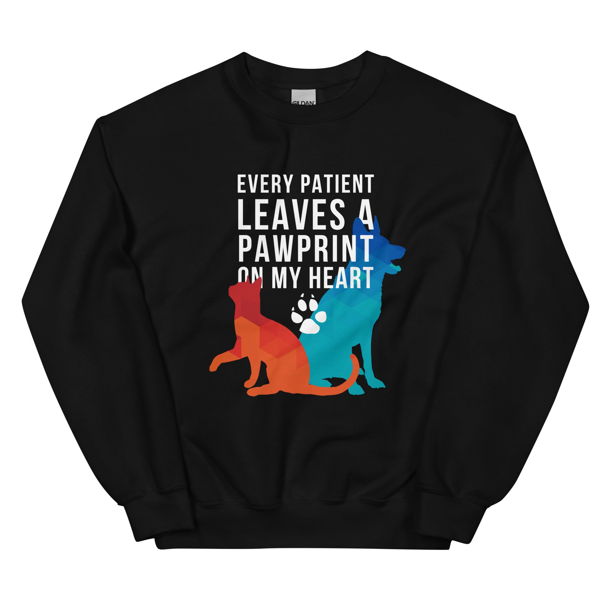 Every patient leaves a pawprint on my heart Crewneck Sweatshirt