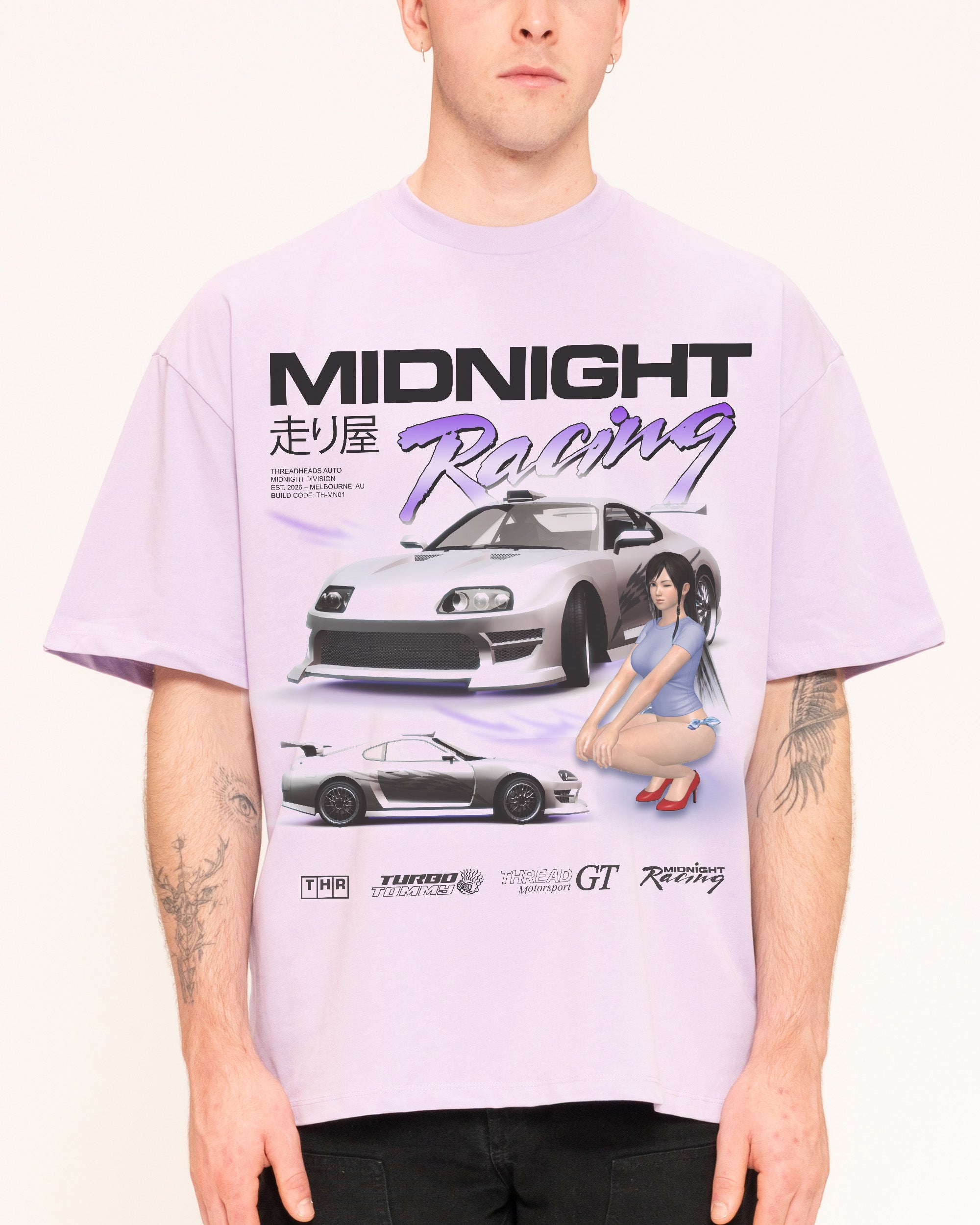 Midnight Racing Oversized Tee