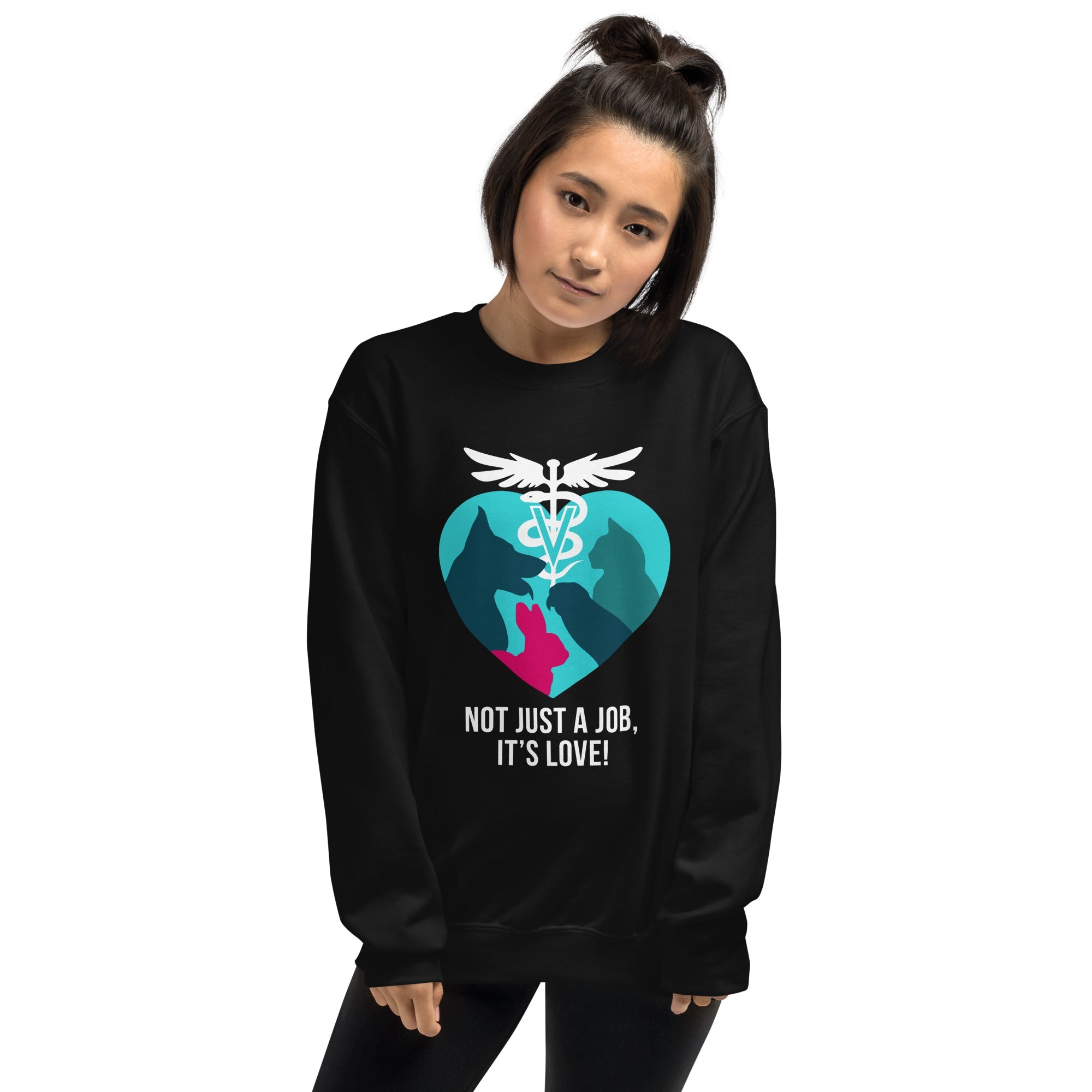 Not just a job, it's love Crewneck Sweatshirt