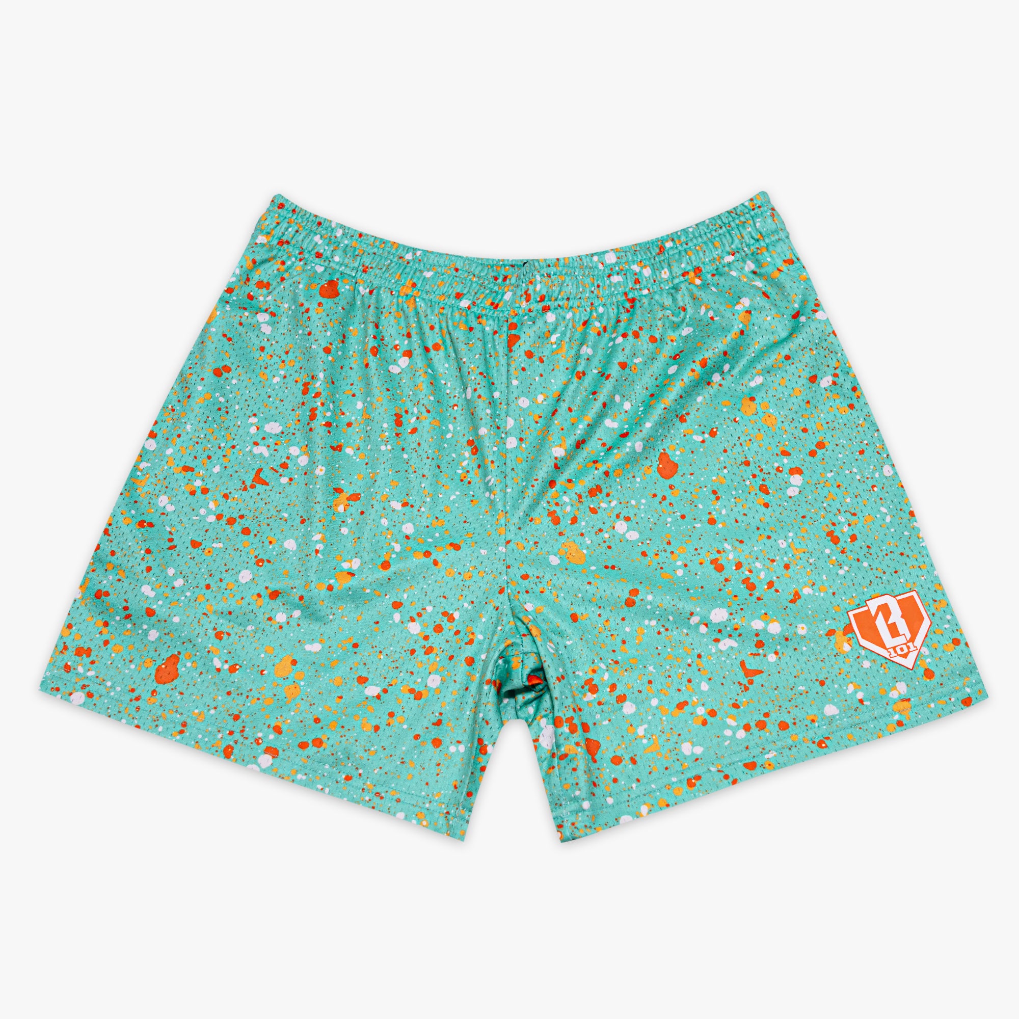 Splatter Shorts - Teal