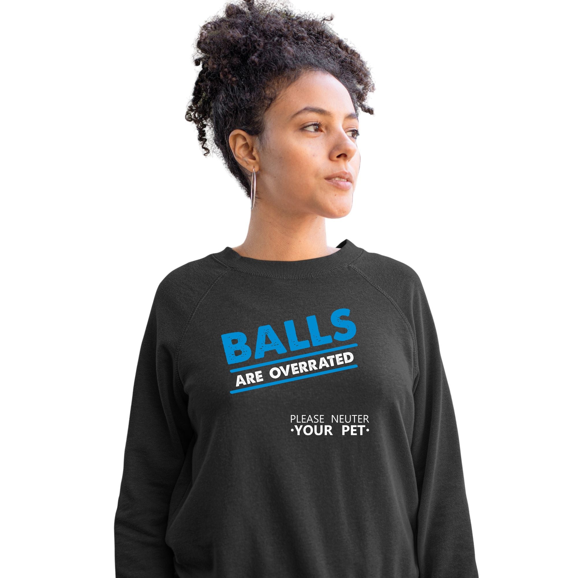 Balls are overrated Crewneck Sweatshirt