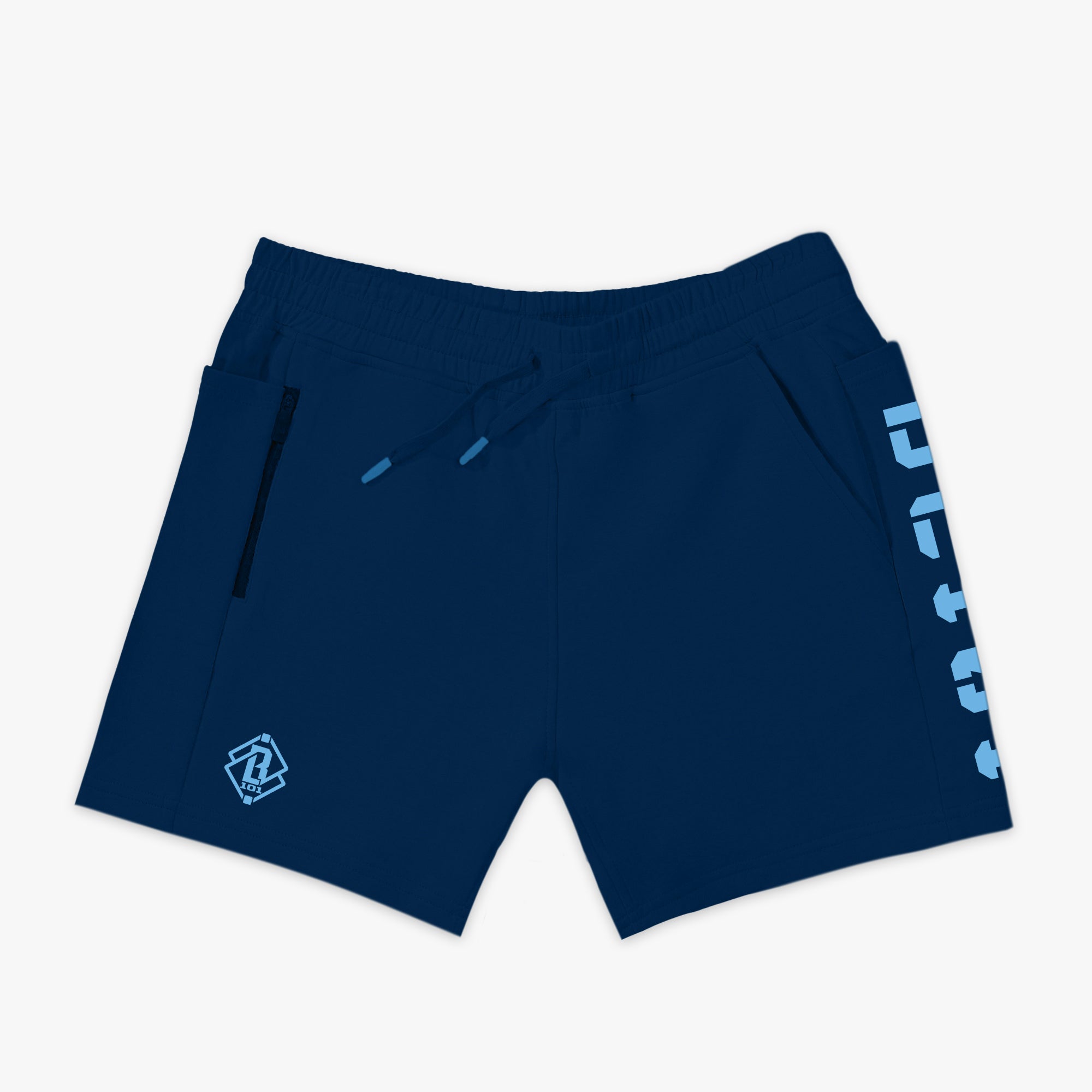 Diamond Relaxed Fit Youth Sweatshorts - Navy/Light Blue